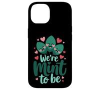 Carcasa para iPhone 14 We're Mint To Be Cute Love Pun Pareja Día de San Valentín