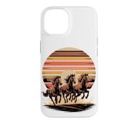 Carcasa para iPhone 14 Wild Horses Running Free Equestrian Horse Lover