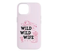 Carcasa para iPhone 14 Wild Wild Wife Bachelorette Get Nashty Cowgirl Bride Cowboy