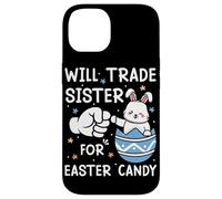 Carcasa para iPhone 14 Will Trade Sister por Dulces de Pascua Lindo Huevo de Conejito