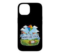 Carcasa para iPhone 14 Wind Line Calm Cometa Carrete Viento