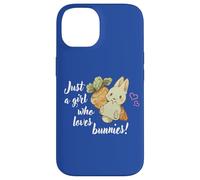 Carcasa para iPhone 14 Womens Kids Chibi Just A Girl Who Loves Bunnies Bunny Lover