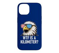 Carcasa para iPhone 14 WTF is a Kilometer 4th of July US Flag USA Eagle America