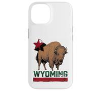 Carcasa para iPhone 14 Wyoming Cowboy State Buffalo - Camiseta Vintage