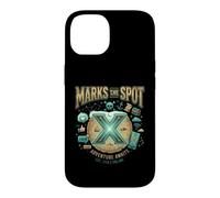 Carcasa para iPhone 14 X Marks The Spot Adventure Espera Tesoro Digital náutico