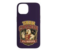Carcasa para iPhone 14 Yarn Chicken Still Undefeated Crochet Humor