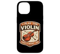 Carcasa para iPhone 14 Yo toco el violín eso es lo Que Hago Profesor Violinista Vintage