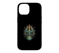 Carcasa para iPhone 14 Yoga Mediación Dios Hindú Trishula Om