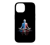 Carcasa para iPhone 14 Yoga Yogi Mediación Zen Bandera Americana USA Drip Graffiti