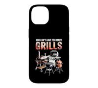 Carcasa para iPhone 14 You Can't Have Too Many Grills Barbacoa ahumador Pitmaster Carbón