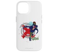 Carcasa para iPhone 14 Young Justice Miss Martian Splattered Logo