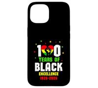 Carcasa para iPhone 15 100 Years of Black Excellence 1926-2026 Celebration African