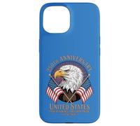 Carcasa para iPhone 15 250 Aniversario USA Bald Eagle American Flag Patriot 1776