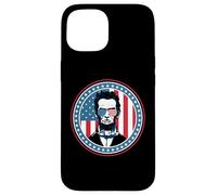 Carcasa para iPhone 15 4th of July America Flag Merica Abe Lincoln Independence Day
