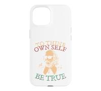 Carcasa para iPhone 15 A tu Propio yo sé Verdadero. Shakespeare en Gafas de Sol Hamlet