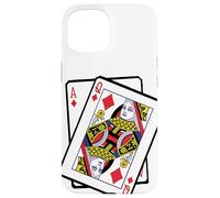 Carcasa para iPhone 15 Ace & Queen of Diamonds 21st Birthday Twenty One Years Old