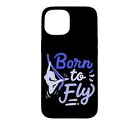 Carcasa para iPhone 15 Aerial Yoga Born To Fly Nacido para Volar Pañuelos de Seda