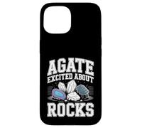 Carcasa para iPhone 15 Agate Excited About Rocks Nerd de geología de Rocas |-