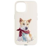 Carcasa para iPhone 15 Aloka - El Paseo por la Paz Perro Difundiendo Esperanza Acuarela