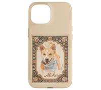 Carcasa para iPhone 15 Aloka The Walk for Peace Dog Spreading Hope Indian Art