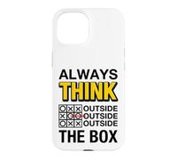 Carcasa para iPhone 15 Always Think Outside The Box Illustration Graphic Designs