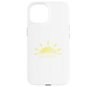 Carcasa para iPhone 15 Amanecer Sereno Sol Minimalista Naturaleza Tranquila