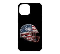 Carcasa para iPhone 15 American Football Helmet Us Flag