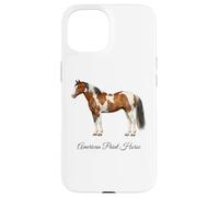 Carcasa para iPhone 15 American Paint Horse Hermosa Ecuestre