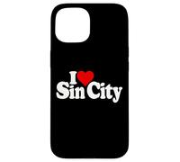 Carcasa para iPhone 15 Amo CORAZÓN SIN Ciudad Las Vegas BEBÉ