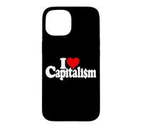 Carcasa para iPhone 15 Amo EL CAPITALISMO del CORAZÓN CAPITALISTAS MERCADOS Libres