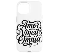 Carcasa para iPhone 15 Amor Vincit Omnia El Amor Conquista Todo el día de San Valentín