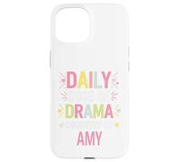 Carcasa para iPhone 15 Amy Personalized Name Funny Cute Custom Amy Name