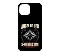 Carcasa para iPhone 15 Ángel o OVNI 8 Estrellas Puntiagudas desclasificado UAP Ezequiel Wheel