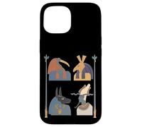 Carcasa para iPhone 15 Antiguo Dioses Egipto Faraón Mitología Pirámide de Egipto