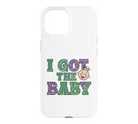 Carcasa para iPhone 15 Anuncio de Embarazo I Got The Baby Revelar Mardi Gras