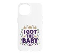 Carcasa para iPhone 15 Anuncio de Embarazo We Got The Baby Revela Mardi Gras