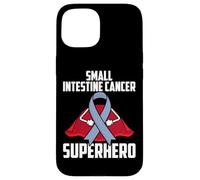 Carcasa para iPhone 15 Apoyo de Luchador Guerrero superhéroe para el cáncer de intestino Delgado