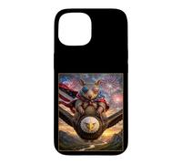 Carcasa para iPhone 15 Armadillo on Bald Eagle - Gafas de Bandera Estadounidense de EE. UU