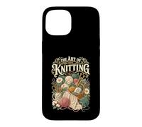 Carcasa para iPhone 15 Art of Knitting Fibra tejedora Divertida tejiendo