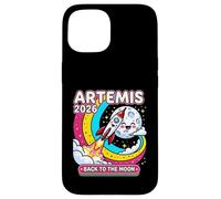 Carcasa para iPhone 15 Artemis II 2026 Cute Design for Kids Launch Back to The Moon
