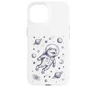 Carcasa para iPhone 15 Astronauta Rana Espacial Divertido