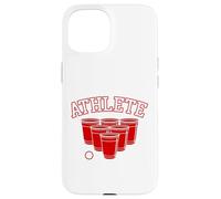 Carcasa para iPhone 15 Atleta - Party Pong Ball Game, Beirut, Copa Roja, Uni/College
