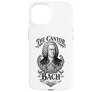 Carcasa para iPhone 15 Bach The Cantor Retrato Barroco Pipe Órgano Música clásica