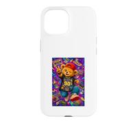 Carcasa para iPhone 15 Back to The 90s Teddy Bear Retro Nostalgia
