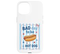 Carcasa para iPhone 15 Bad Day To Be A Hot Dog Humor Comida Divertida