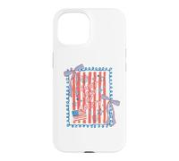Carcasa para iPhone 15 Bandera con Lazo de Sweet Land of Liberty Patriotic Coquette, EE. UU.