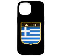 Carcasa para iPhone 15 Bandera de Grecia - Escudo de Armas Griego