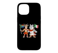 Carcasa para iPhone 15 Bandera de Italia y Sudáfrica Raíces Italo-sudafricanas