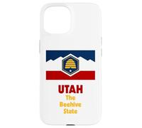 Carcasa para iPhone 15 Bandera del Estado de Utah Pride Beehive State Flag Salt Lake City Souvenir