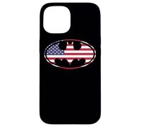 Carcasa para iPhone 15 Batman American Flag Oval